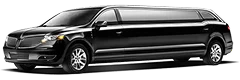 A black stretch limousine.