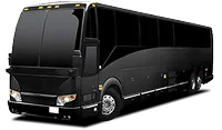 Two luxury motor coaches.
