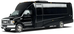 A black party bus.